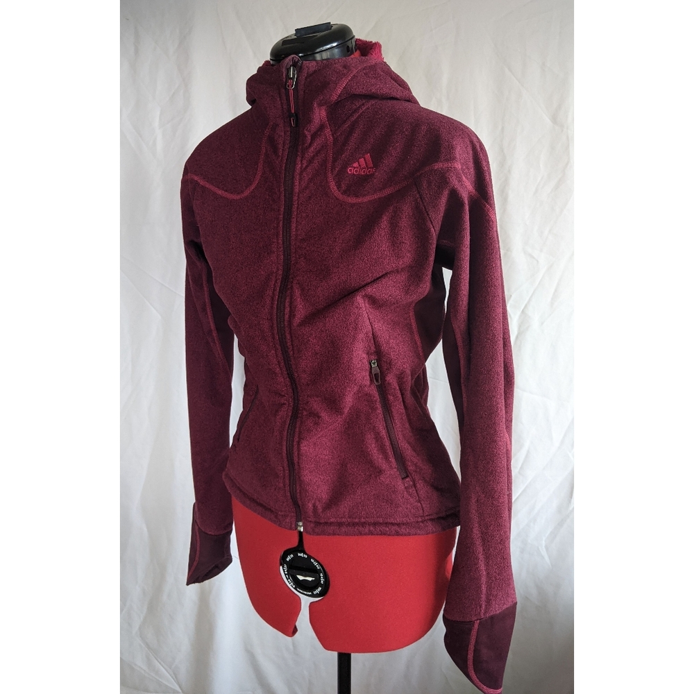 Adidas Jacket with Fuzzy Fleece Lining